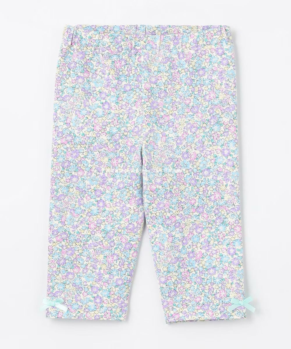 Japanese children's clothing aF#a325 stretch leggings 90-130cm girls summer PANTS