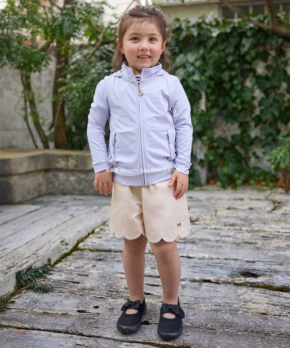 Japanese children's clothing aF#a325 scalloped hem shorts 100-160cm girls summer PANTS