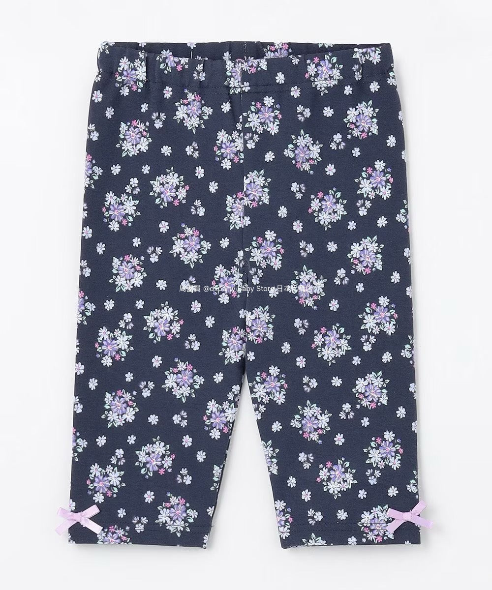Japanese children's clothing aF#a325 stretch leggings 90-130cm girls summer PANTS