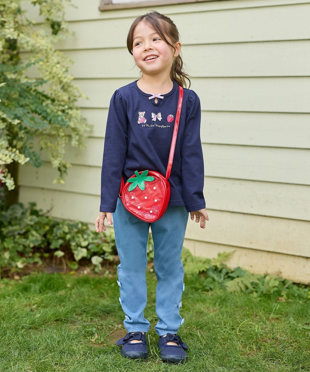 Japanese children's clothing aF#a325 cute embroidery pattern top 110-160cm girls summer TOPS