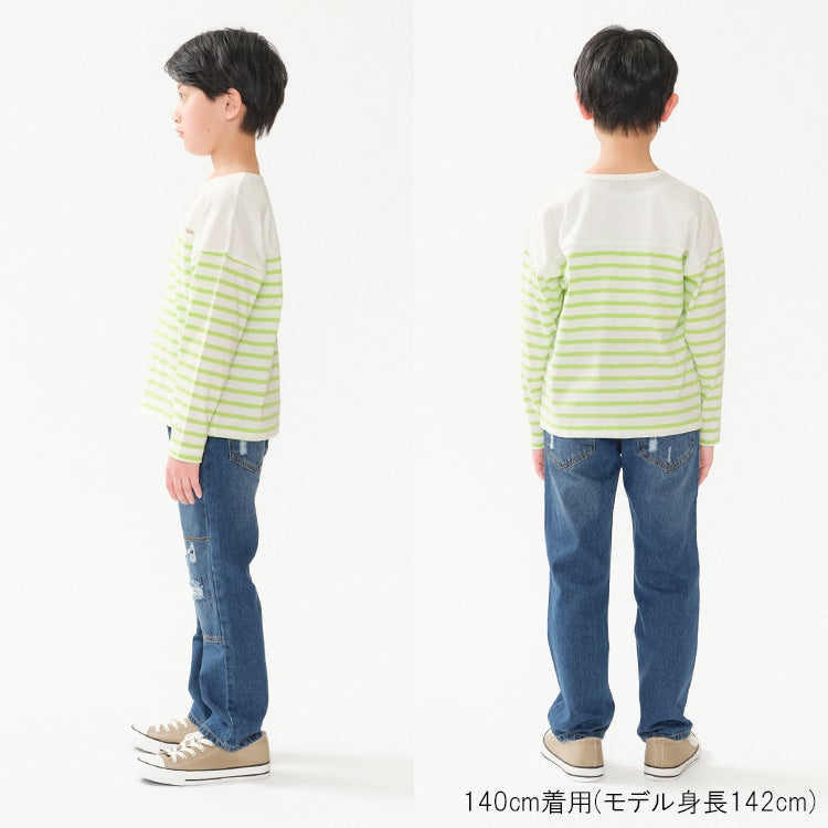 Daddy Oh Daddy Japanese-made striped tops (140-160cm) for boys (summer TOPS)