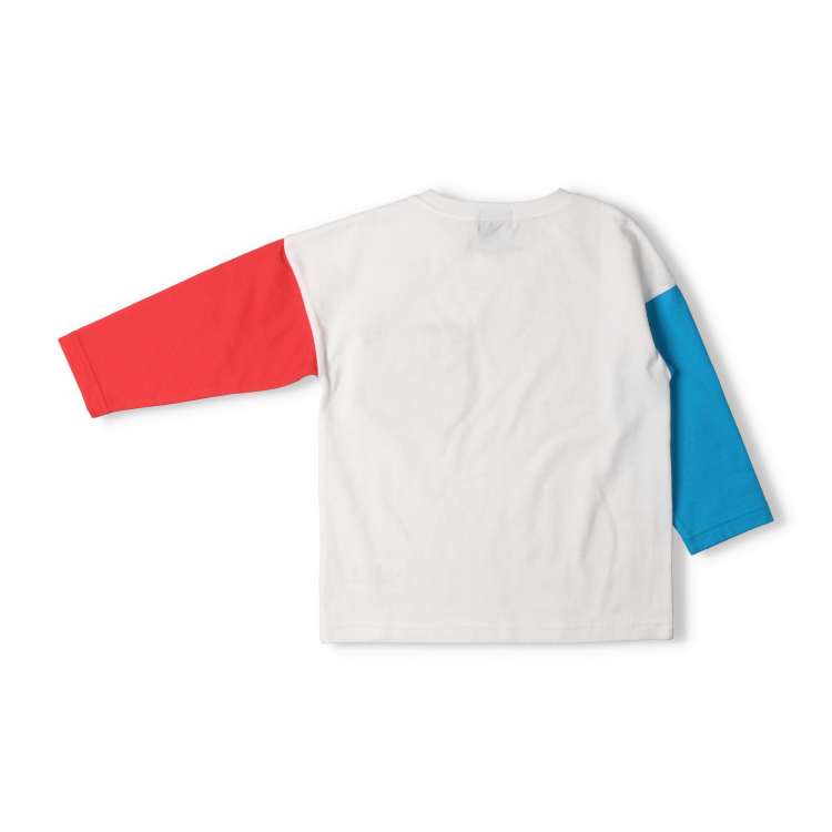 Daddy Oh Daddy Japanese-Made Two-Color Sleeve Tops (90-130cm) for Boys Summer