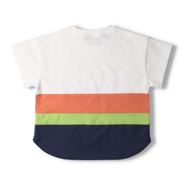 Daddy Oh Daddy Japanese-made striped short-sleeved tops (90-130cm) for boys and girls (summer tops)