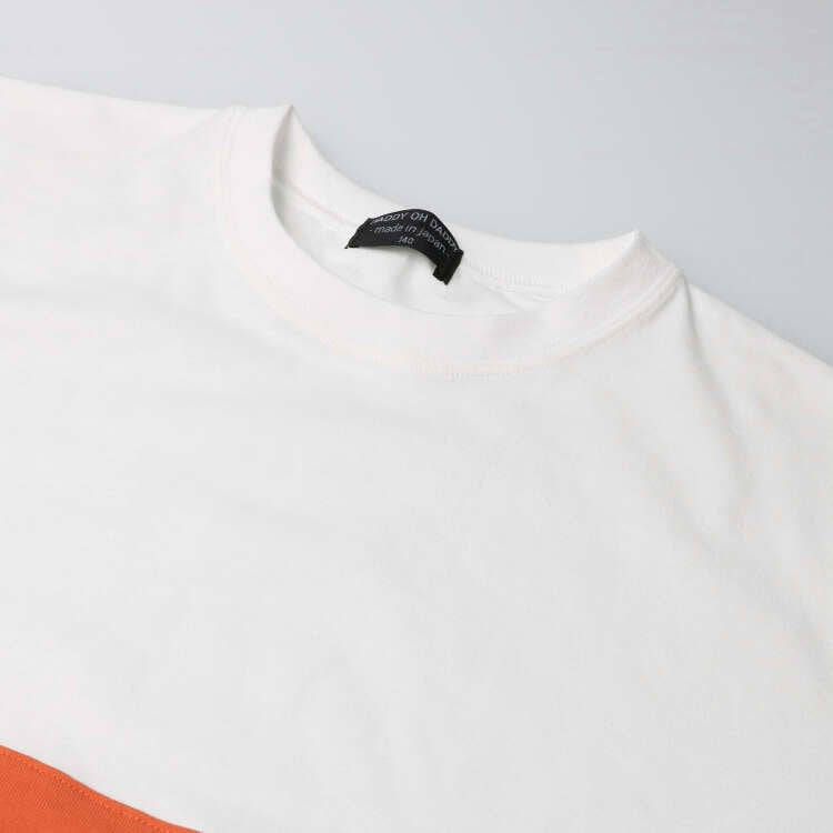 Daddy Oh Daddy Japanese-made striped short-sleeved tops (140-160cm) for boys and girls (summer TOPS)