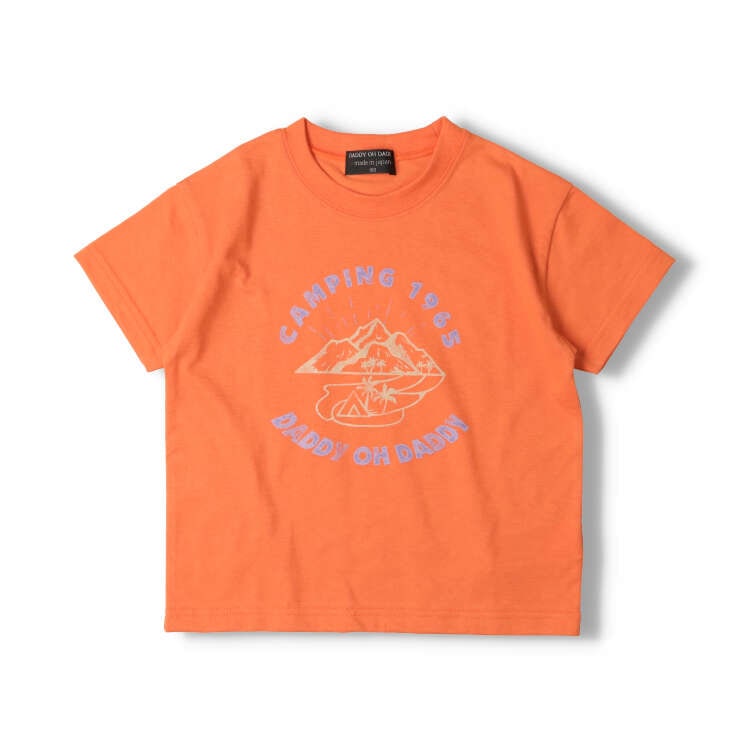 Daddy Oh Daddy Japanese-Made Printed Short-Sleeve Tops (90-130cm) for Boys and Girls Summer