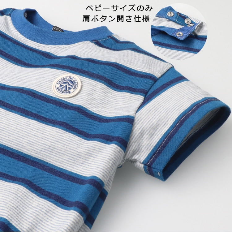 Daddy Oh Daddy Japanese-made striped tops (90-130cm) for boys (summer TOPS)