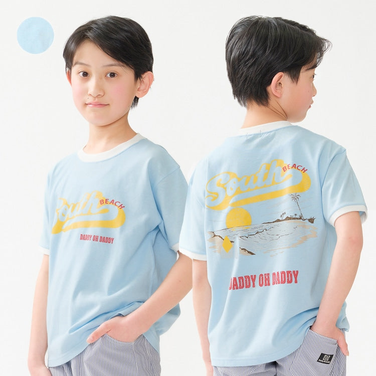 Daddy Oh Daddy Japanese-Made Printed Tops (140-160cm) for Boys (Summer)