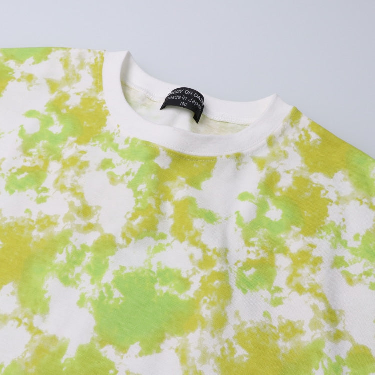 Daddy Oh Daddy Japanese-made gradient tie-dye print short-sleeved top (140-160cm) for boys and girls (summer TOPS)