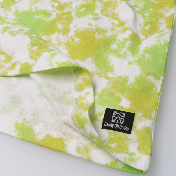 Daddy Oh Daddy Japanese-made gradient tie-dye print short-sleeved top (140-160cm) for boys and girls (summer TOPS)