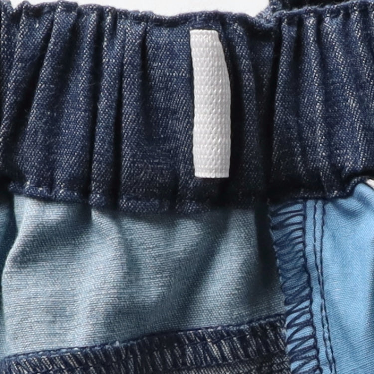 Japanese children's clothing Daddy Oh Daddy patchwork denim shorts 90-130cm boys' summer PANTS