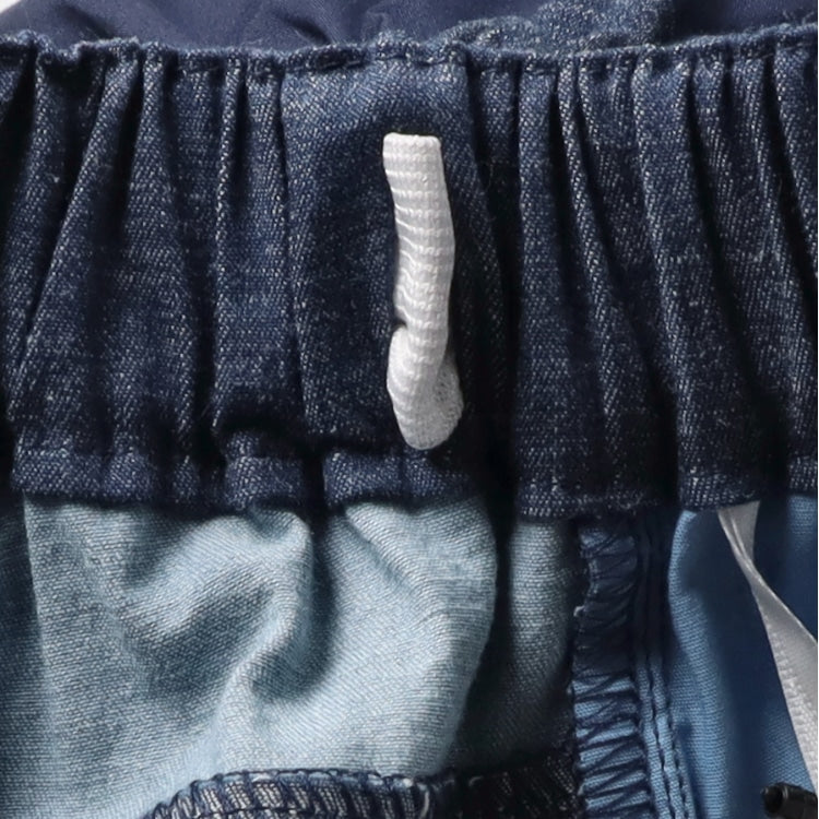Japanese children's clothing Daddy Oh Daddy patchwork denim shorts 140-160cm boys' summer PANTS
