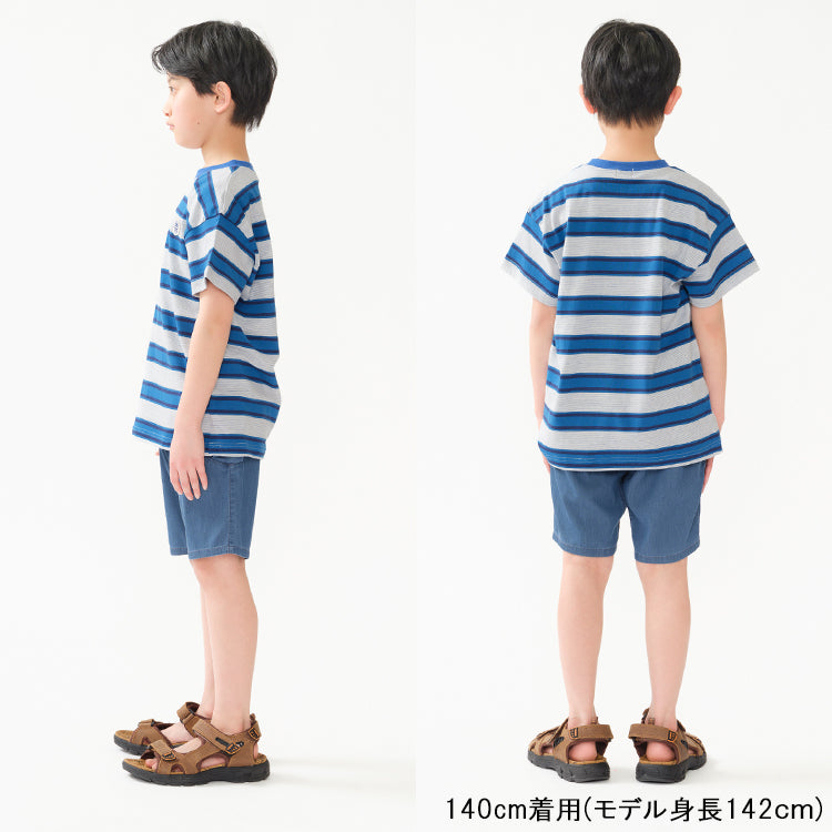 Japanese children's clothing Daddy Oh Daddy contact cool denim shorts 140-160cm boys' summer PANTS