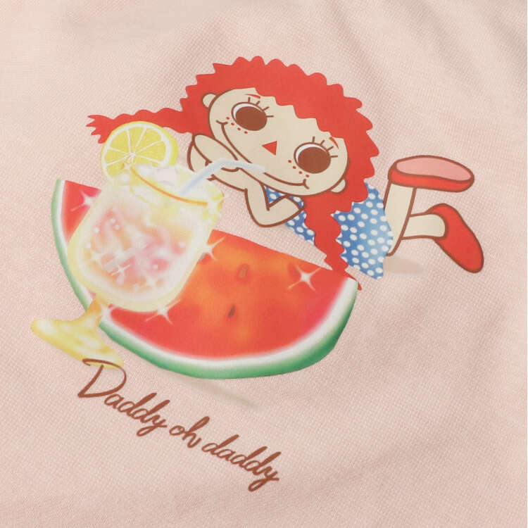 Japanese children's clothing Daddy Oh Daddy Japan-made Daddico printed top 90-130cm girls' summer TOPS