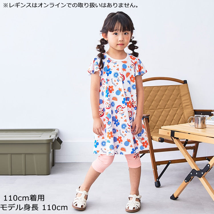 Japanese children's clothing Daddy Oh Daddy Daddico printed short-sleeved dress (90-130cm) for girls in summer