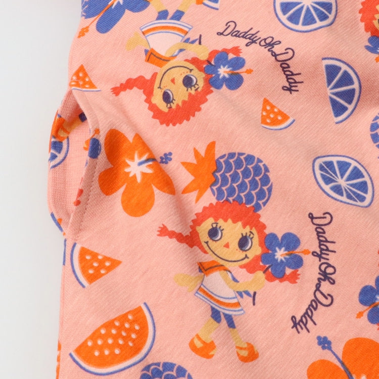 Japanese children's clothing Daddy Oh Daddy Daddico printed short-sleeved dress (90-130cm) for girls in summer