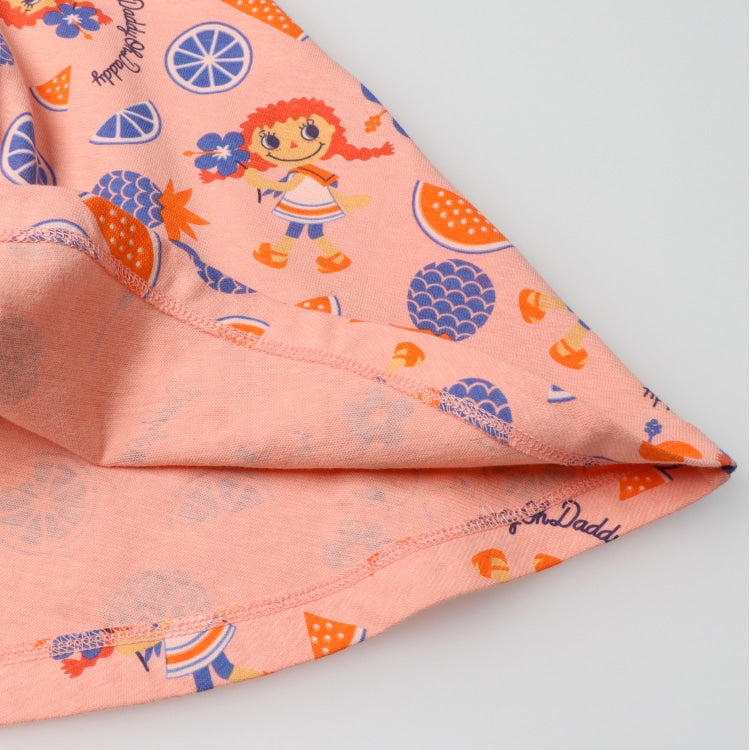 Japanese children's clothing Daddy Oh Daddy Daddico printed short-sleeved dress (90-130cm) for girls in summer