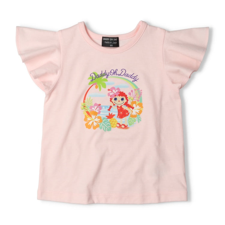 Japanese children's clothing Daddy Oh Daddy Daddico printed short-sleeved top (90-130cm) for girls (Summer TOPS)