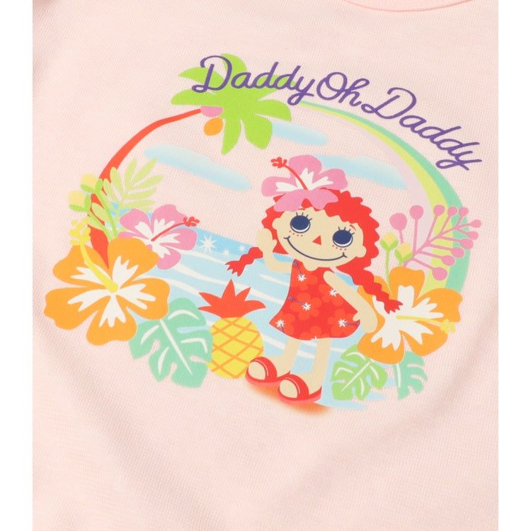 Japanese children's clothing Daddy Oh Daddy Daddico printed short-sleeved top (90-130cm) for girls (Summer TOPS)