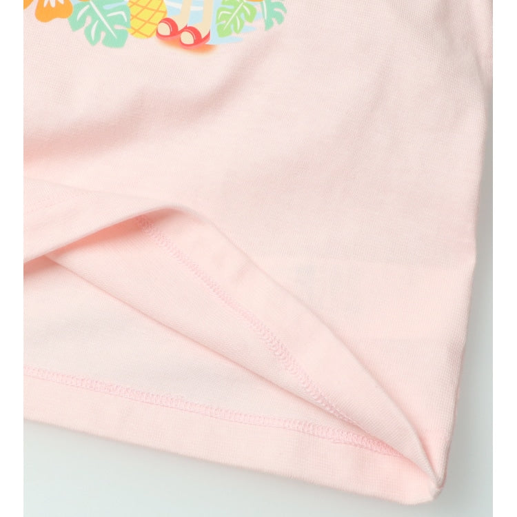 Japanese children's clothing Daddy Oh Daddy Daddico printed short-sleeved top (90-130cm) for girls (Summer TOPS)