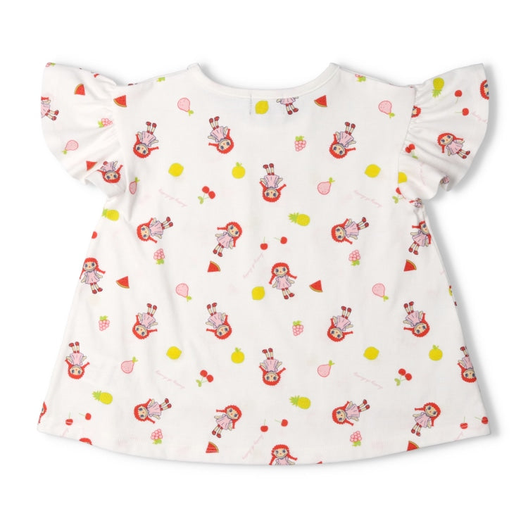 Japanese children's clothing Daddy Oh Daddy Daddico printed short-sleeved top (90-130cm) for girls (Summer TOPS)
