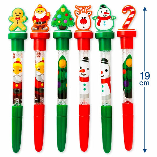日本直送 聖誕圓子筆 隨機4支 聖誕快樂特輯 Christmas Party 發光/玩具/文具/小禮物