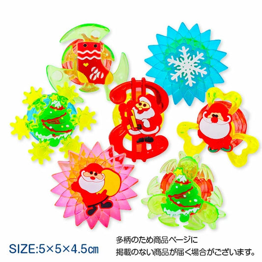 日本直送 聖誕發光旋轉戒指 隨機12個 聖誕快樂特輯 Christmas Party 發光/玩具/文具/小禮物