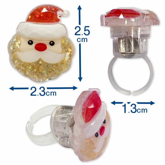 日本直送 聖誕發光戒指 隨機24個 聖誕快樂特輯 Christmas Party 發光/玩具/文具/小禮物