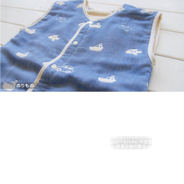 2WAY Spring/Autumn 5-Weight Yarn Vest Sleeping Bag for Newborns - 130cm for Boys and Girls