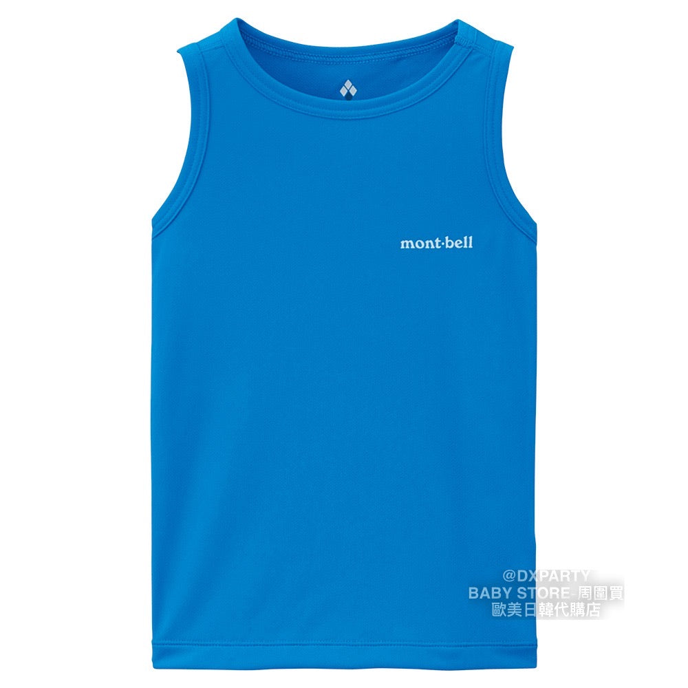Mont-Bell UV-Proof/Ultra-Thin/Coolest/Deodorant/Antibacterial/Water-Absorbent Quick-Drying Sports Vest (100-120cm) for Boys/Girls Summer TOPS