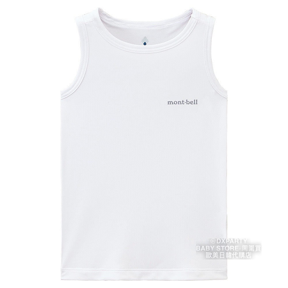 Mont-Bell UV-Proof/Ultra-Thin/Coolest/Deodorant/Antibacterial/Water-Absorbent Quick-Drying Sports Vest (100-120cm) for Boys/Girls Summer TOPS