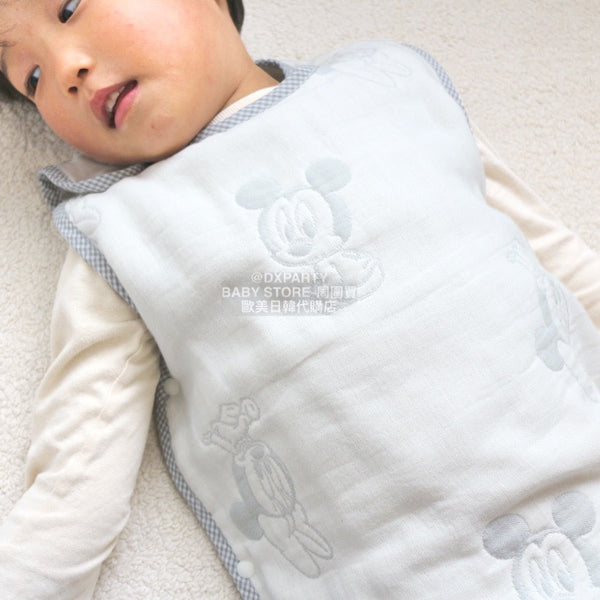 日本直送  日本製 六重紗 肩扣款睡袋 42×58cm 100%純棉 四季款 睡袋系列