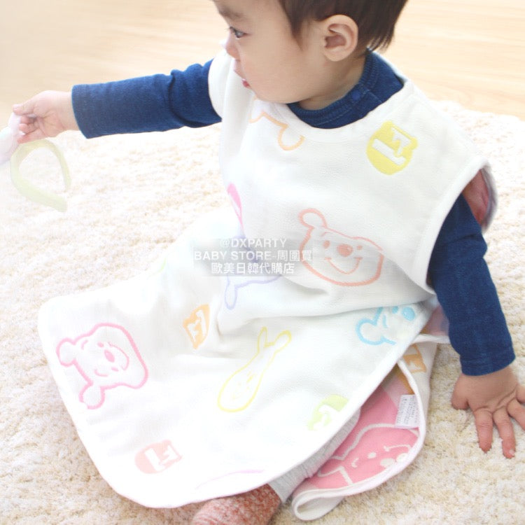 Direct from Japan, made in Japan, six-piece yarn shoulder buckle sleeping bag, 42×58cm, 100% cotton, all-season sleeping bag series