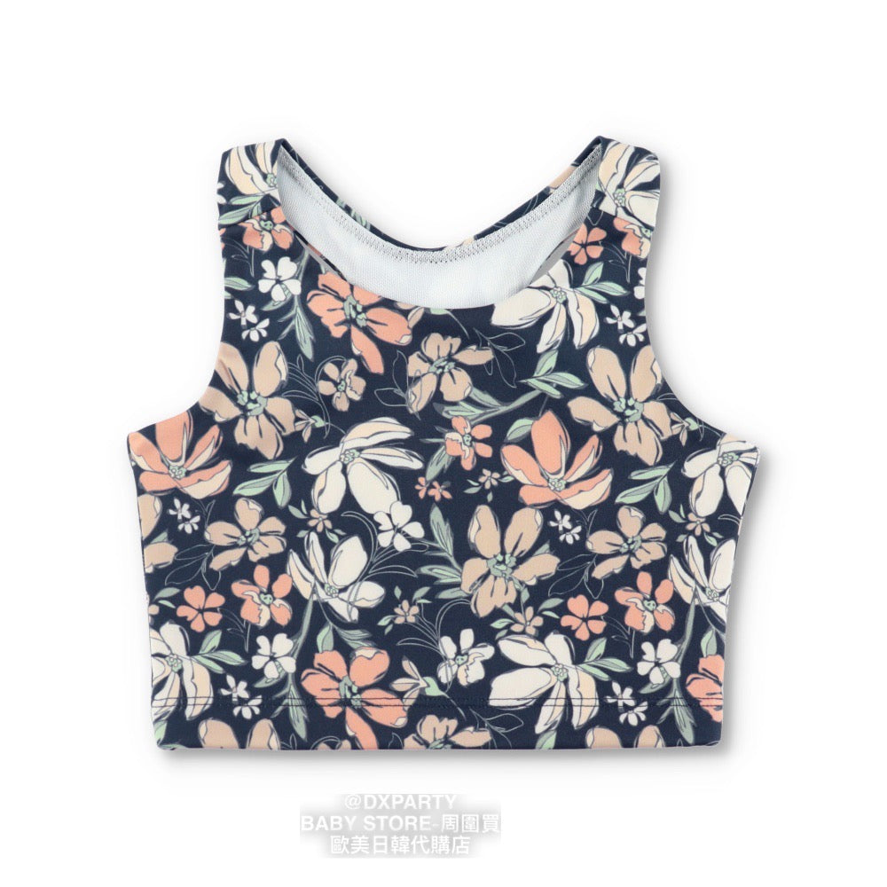 Japanese YOGA Children's Clothing Large Flower TOP 110-150cm Girls' Children's Yoga Series