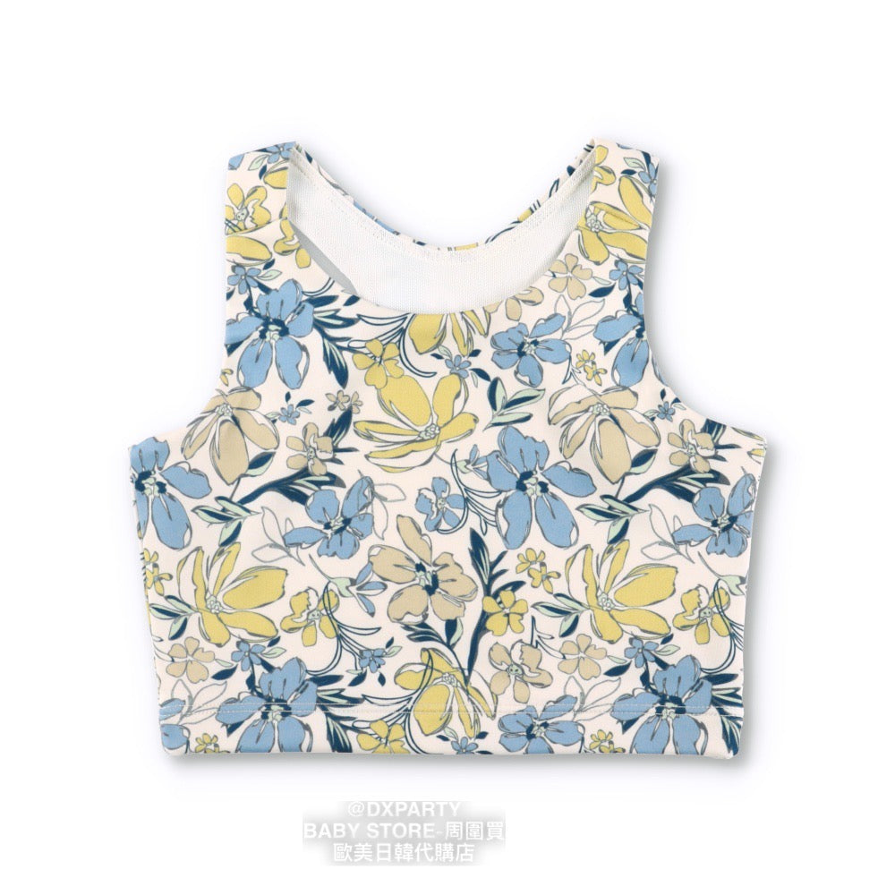 Japanese YOGA Children's Clothing Large Flower TOP 110-150cm Girls' Children's Yoga Series