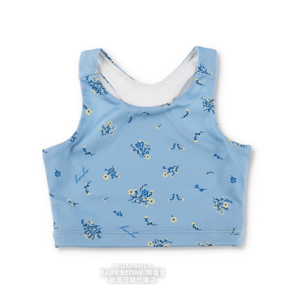 Japanese children's clothing YOGA small floral TOP 110-150cm girls' children's yoga series