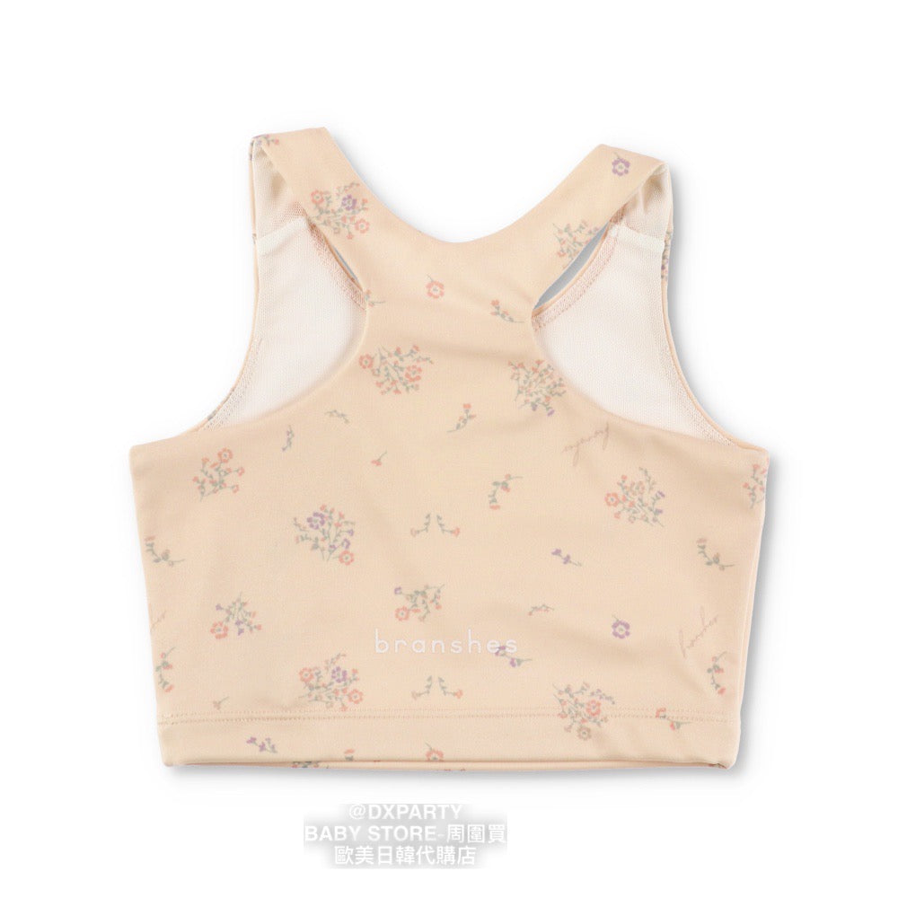 Japanese children's clothing YOGA small floral TOP 110-150cm girls' children's yoga series
