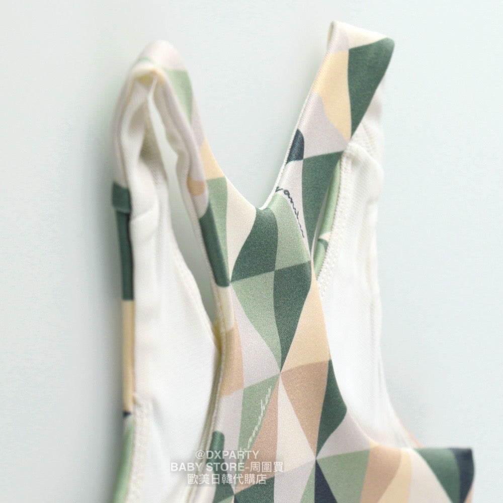 Japanese Children's Yoga Geometric Pattern Top 110-150cm Girls' Yoga Series