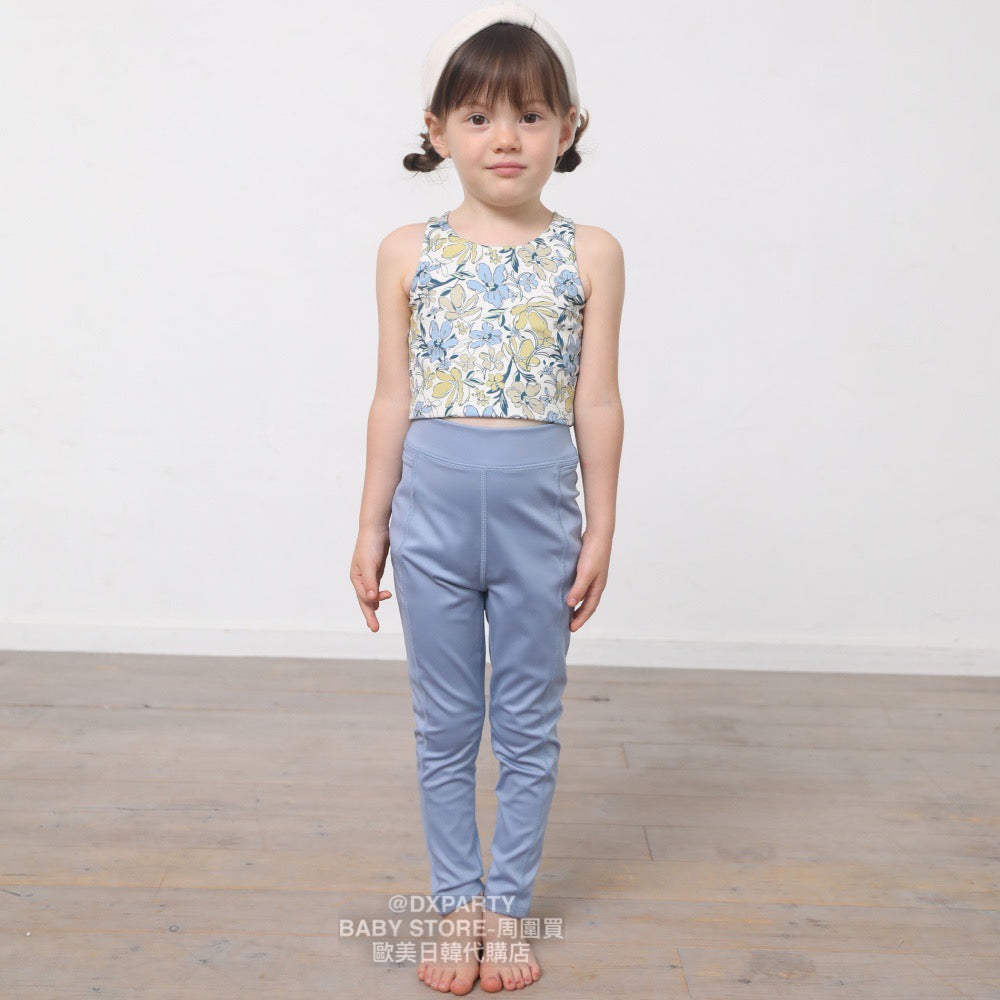 Japanese YOGA solid color leggings 110-150cm for girls, children's yoga series