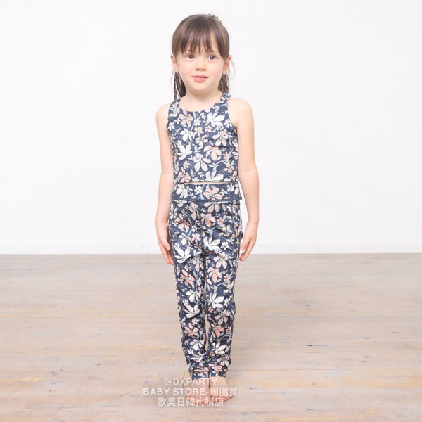 日本童裝 YOGA 大花紋legging 110-150cm 女童款兒童瑜伽系列
