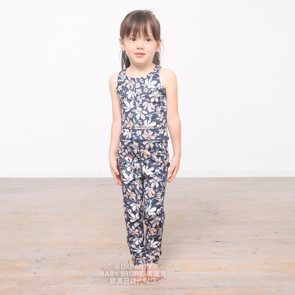 Japanese YOGA Children's Clothing Large Flower TOP 110-150cm Girls' Children's Yoga Series