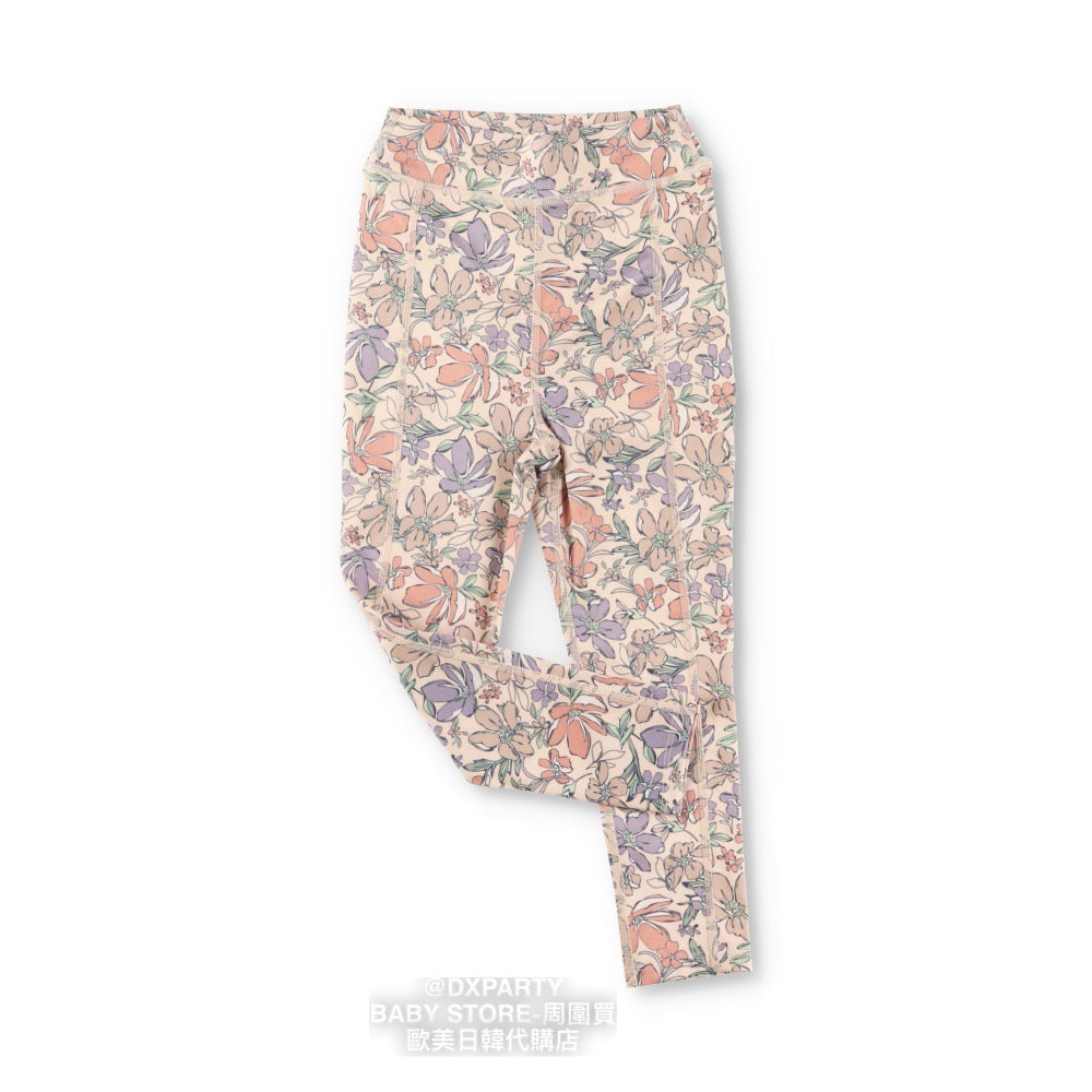Japanese YOGA children's clothing large pattern leggings 110-150cm girls' children's yoga series