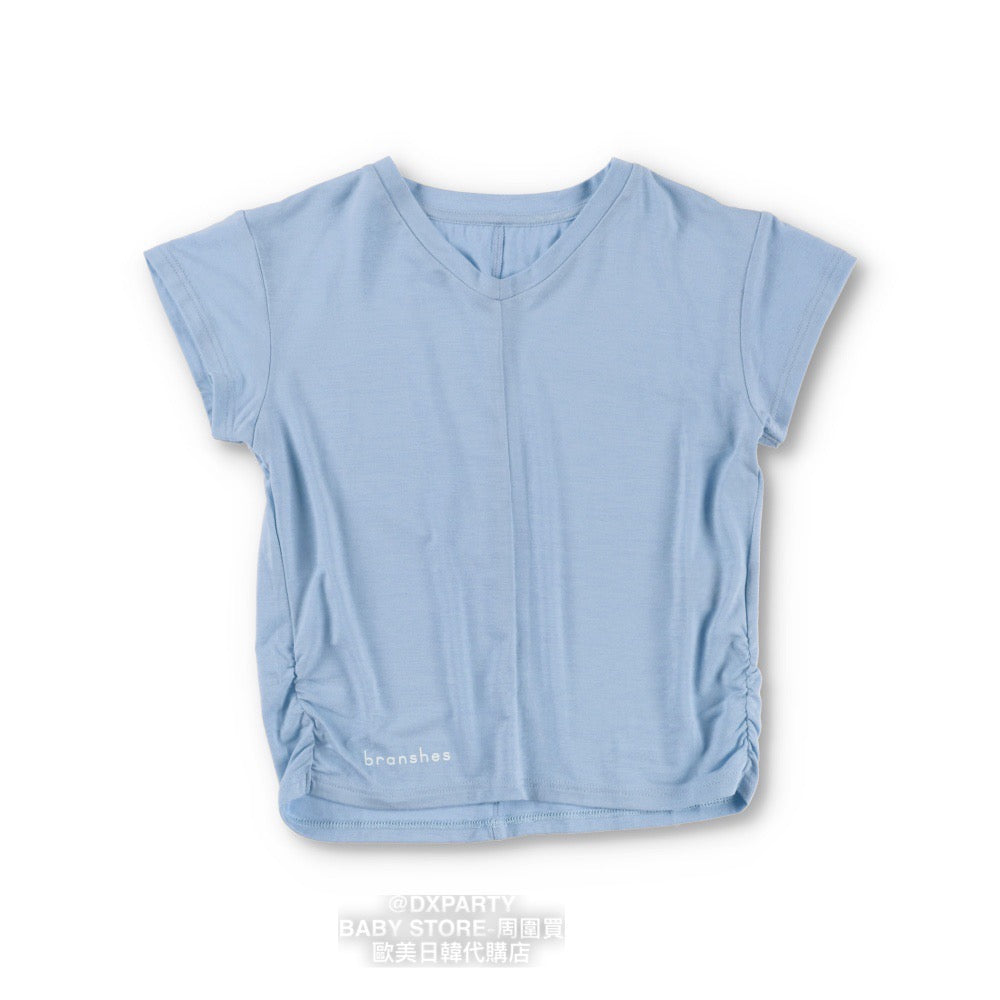 Japanese children's clothing YOGA pleated short-sleeved T-shirt 110-150cm girls' children's yoga series