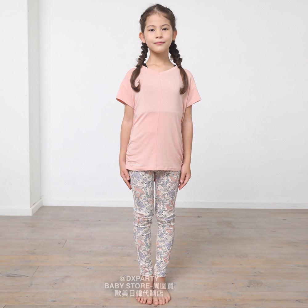 Japanese YOGA children's clothing large pattern leggings 110-150cm girls' children's yoga series