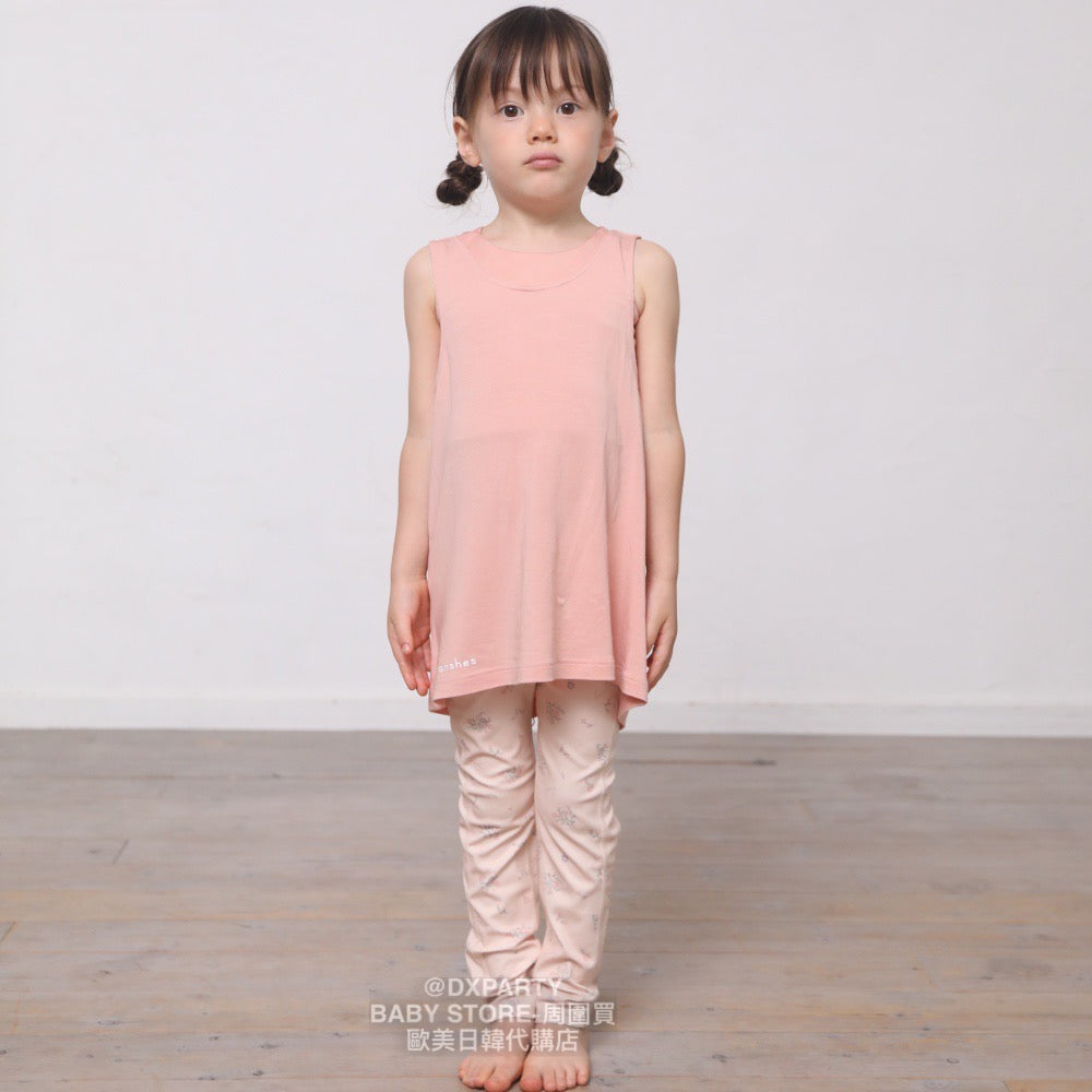 Japanese Children's YOGA Pleated Vest 110-150cm Girls' Children's Yoga Series