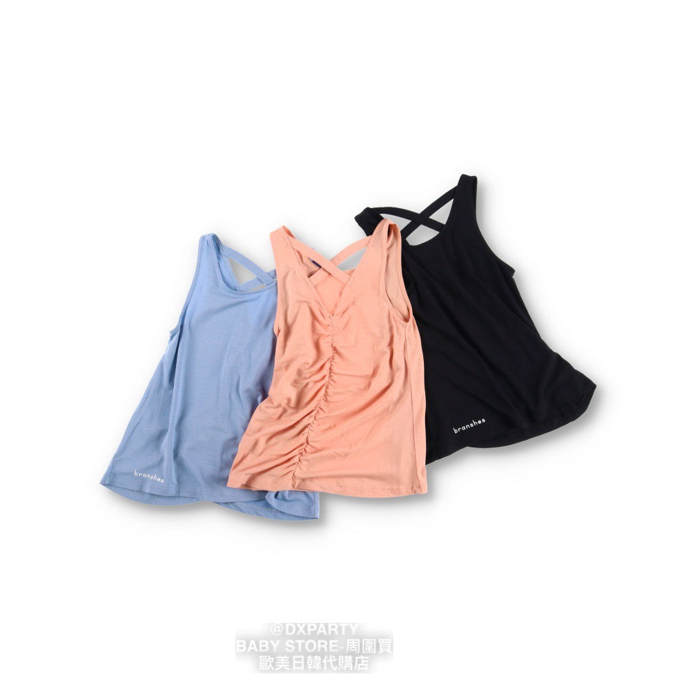 Japanese Children's YOGA Pleated Vest 110-150cm Girls' Children's Yoga Series