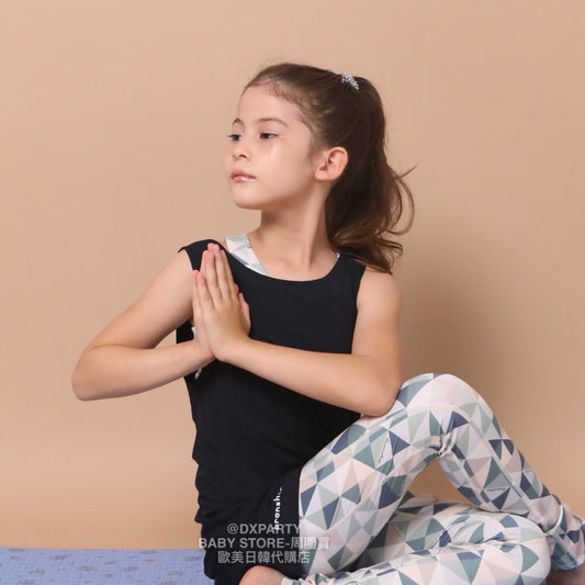 日本童裝 YOGA 褶皺背心 110-150cm 女童款兒童瑜伽系列