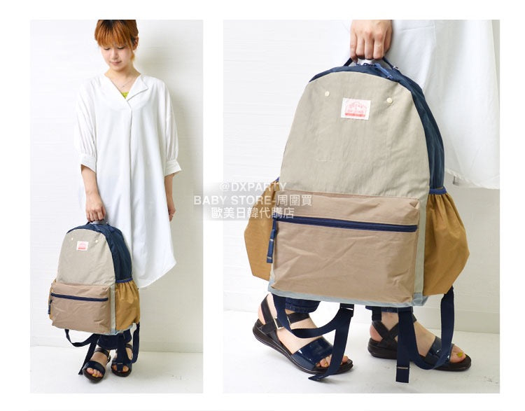 OCEAN & GROUND 17L Stain-Resistant and Water-Resistant Candy Colorblock Backpack (Direct from Japan)