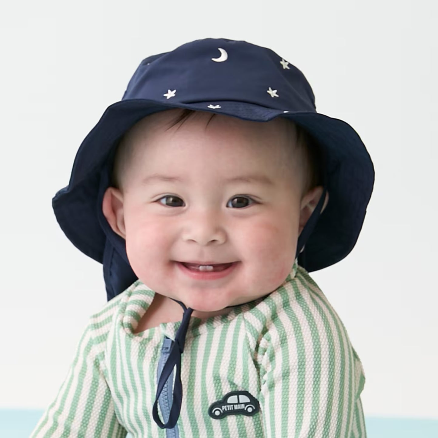 日本直送 pe#main 防UV 遮熱 接觸冷感 漁夫帽 46-48cm 初生嬰兒 帽系列