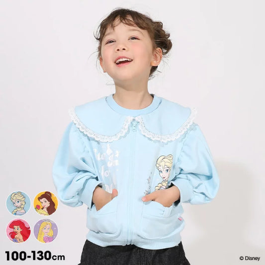日本童裝 BDL x Disney 公主拉鍊外套 100-130cm 女童款 秋季 OUTERWEAR