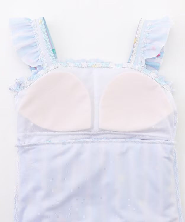 日本童裝 aF#a325 防UV 連身泳衣 100-140cm 女童款 夏季 夏日玩水泳衣特輯